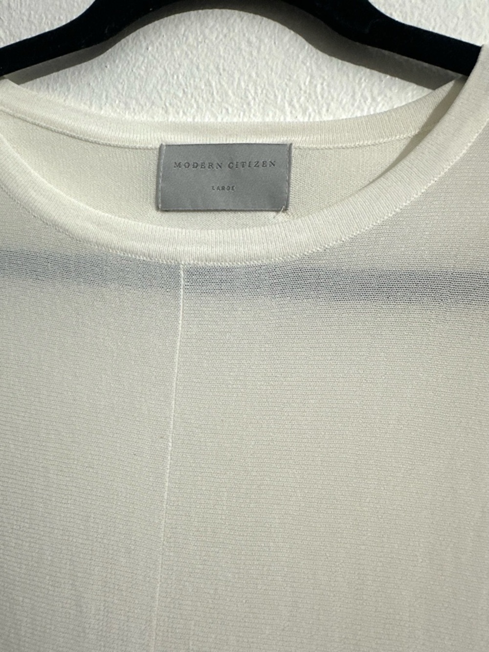 MODERN CITIZEN Jude Cropped Wrap Top Ivory Tie-Front Tee Sz L - Picture 3 of 16